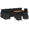 vidaXL Gartensofa-set 10 stk. Schwarz Poly-Rattan