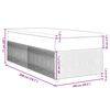 vidaXL Boxspringbett mit Matratze Dunkelgrau 100x200 cm Samt