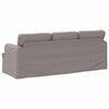 vidaXL Sofa Taupe Gesamtabmessungen: 201 x 80 x 85 cm (B x T x H) Samt