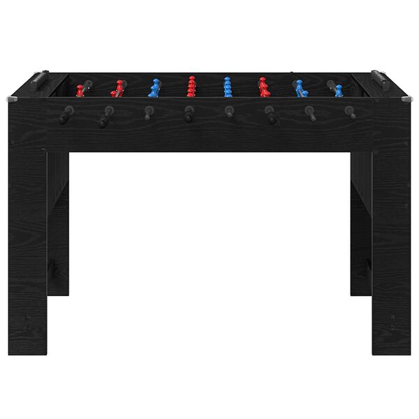 vidaXL Tischfu&szlig;balltisch Schwarze Eiche 125 x 60,5 x 80 cm