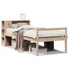 vidaXL Massivholzbett mit Regal ohne Matratze 90x200 cm Kiefer