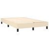 vidaXL Boxspringbett mit Matratze Creme 120x200 cm Stoff
