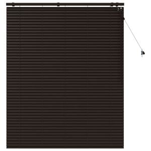 vidaXL Venezianische Jalousie Dunkelbraun 130 x 160 cm 35 mm