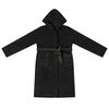 vidaXL Bademantel Hoodie Schwarz XXL Flanell