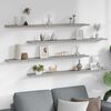 vidaXL Wandregale 4 Stk. Betongrau 115x9x3 cm