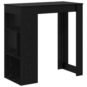 vidaXL Bartisch 102 x 50 x 103,5 cm Holzwerkstoff Schwarz Eichen-Optik