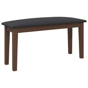 vidaXL Bank 90 cm Braun Massivholz Gummibaum