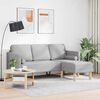 vidaXL Sofa Set mit Kissen Wolkengrau Polyester