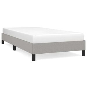 vidaXL Bettgestell ohne Matratze Hellgrau 80x200 cm Stoff