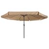 vidaXL Gartenparasol Taupe und Schwarz 395 x 395 x 245 cm