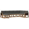 vidaXL Outdoor-Sofagarnitur 8 pcs Natur und Anthrazit