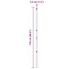 vidaXL Zaunpfosten 13 pcs Silber Stahl