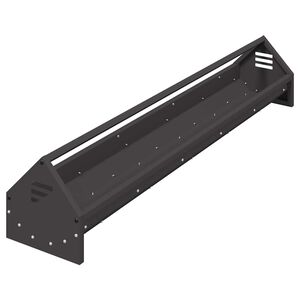 vidaXL H&uuml;hnerf&uuml;tterungsrinne Schwarz 108 x 20,5 x 20 cm