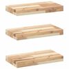 vidaXL Schweberegale 3 Stk. 60x20x4 cm Massivholz Akazie Unbehandelt