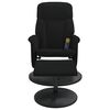 vidaXL Massagesessel mit Fu&szlig;hocker Schwarz Samt