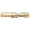 vidaXL Outdoor-Sofagarnitur 8 Stk. Wei&szlig; und Creme