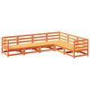 vidaXL 6-tlg. Garten-Sofagarnitur Wachsbraun Massivholz Kiefer