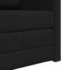 vidaXL Schlafsofa 60cm Schwarz Stoff