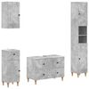 vidaXL 4-teiliges Badezimmer-Schrank-Set ALKMAAR Betongrau