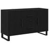 vidaXL Sideboard Schwarz Eichen-Optik 100 x 36 x 60 cm Holzwerkstoff