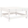 vidaXL 4-tlg. Garten-Lounge-Set Weiß Massivholz Kiefer