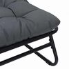 vidaXL gartenm&ouml;bel mit Kissen 2 pcs Schwarz 60,5 x 81 x 71 cm