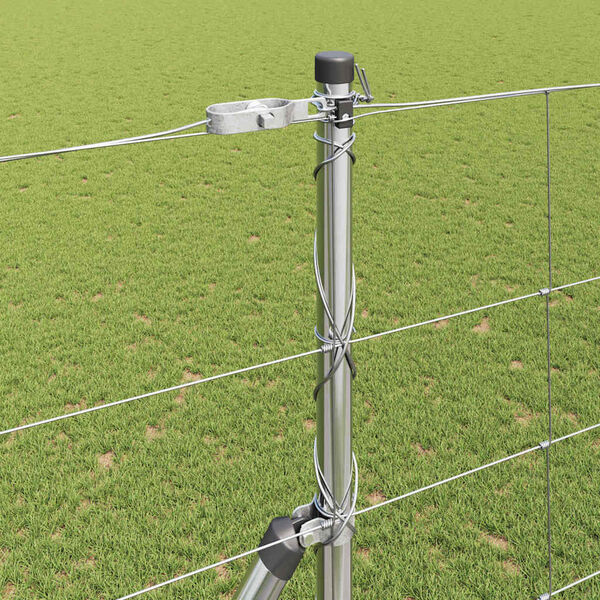 vidaXL Zaunpfosten Galvanisiert 25 x 1,6 m Stahl