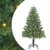 vidaXL Weihnachtsbaum mit 300 LEDs mit St&auml;nder Gr&uuml;n 210 cm PVC