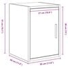 vidaXL Garagen-Wandschrank Wei&szlig; Holzwerkstoff