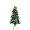 vidaXL Eckiger k&uuml;nstlicher Weihnachtsbaum Gr&uuml;n 120 cm PVC und Metall