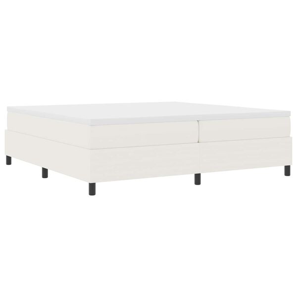 vidaXL Boxspringbett Creme 200 x 200 cm Cordstoff