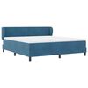 vidaXL Boxspringbett mit Matratze Dunkelblau 180 x 200 cm Samt