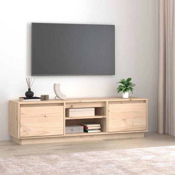 vidaXL TV-Schrank 140x35x40 cm Massivholz Kiefer
