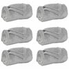 vidaXL Wohndecken 6 stk. Grau 150 x 200 cm 4.68 kg Fleece