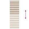 vidaXL Doppelrollo Sandbraun 85x230 cm Stoffbreite 80,9 cm Polyester