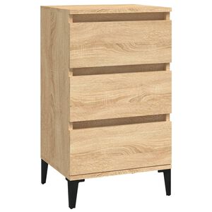 vidaXL Nachttisch Sonoma-Eiche 40x35x70 cm Holzwerkstoff