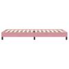 vidaXL Boxspringbett ohne Matratze Rosa 100x220 cm Samt