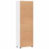 vidaXL Highboard mit Regal mit T&uuml;r Wei&szlig; 60 x 35 x 182 cm Holzwerkstoff