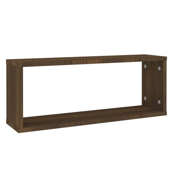 vidaXL Würfelregale 4 Stk. Braun Eichen-Optik 60x15x23cm Holzwerkstoff