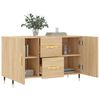 vidaXL Sideboard Sonoma-Eiche 100x36x60 cm Holzwerkstoff