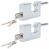 vidaXL Vorh&auml;ngeschloss 2 pcs Silber 7,8 x 2 x 5 cm Eisen