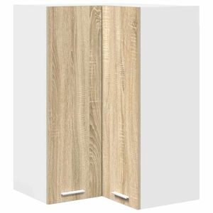 vidaXL H&auml;ngeschrank mit Speicher Sonoma-Eiche und Wei&szlig; 57 x 57 x 80 cm