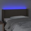 vidaXL LED Kopfteil Taupe 83x16x78/88 cm Stoff