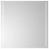 vidaXL LED-Badezimmerspiegel Transparent 60 x 60 cm Geh&auml;rtetes Glas