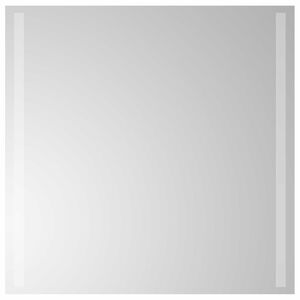 vidaXL LED-Badezimmerspiegel Transparent 60 x 60 cm Geh&auml;rtetes Glas