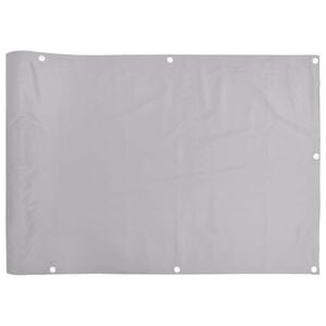 vidaXL Balkon-Sichtschutz Grau 500x90 cm PVC