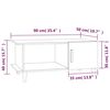 vidaXL Couchtisch Weiß 90x50x40 cm Holzwerkstoff