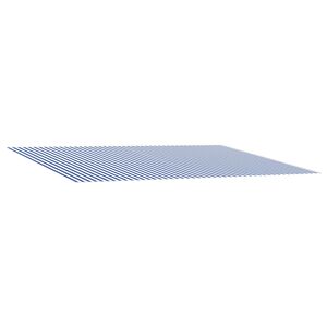 vidaXL Markisenersatzstoff Blau und Wei&szlig; 250 x 200 cm Polyester