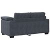 vidaXL 2-teiliges Sofa-Set mit Kissen, dunkelgrauer Samt