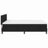 vidaXL Boxspringbett mit Kopfteil Schwarz 160 x 200 cm Stoff